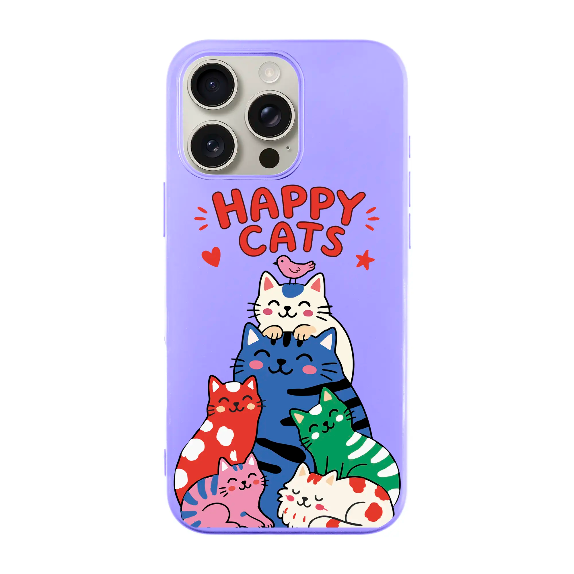 Happy Cats-Ultra Silikon Kılıf-Iphone 16 Pro Max