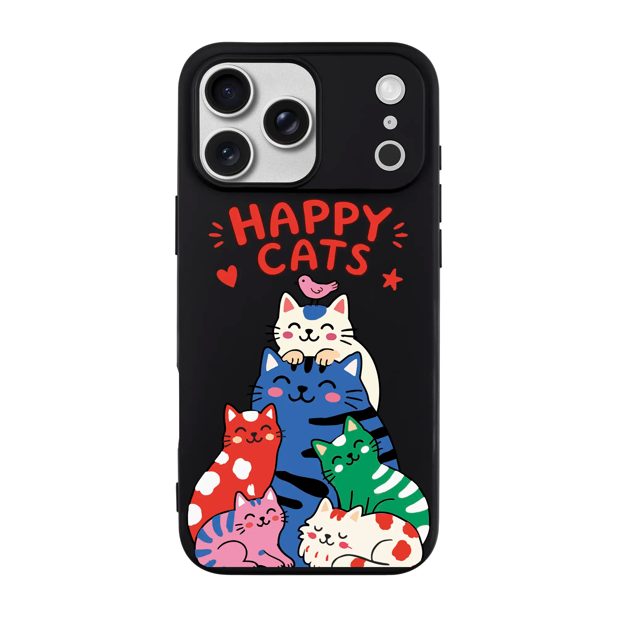 Happy Cats-Ultra Silikon Kılıf-Iphone 17 Pro Max