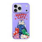 Happy Cats-Ultra Silikon Kılıf-Iphone 17 Pro Max