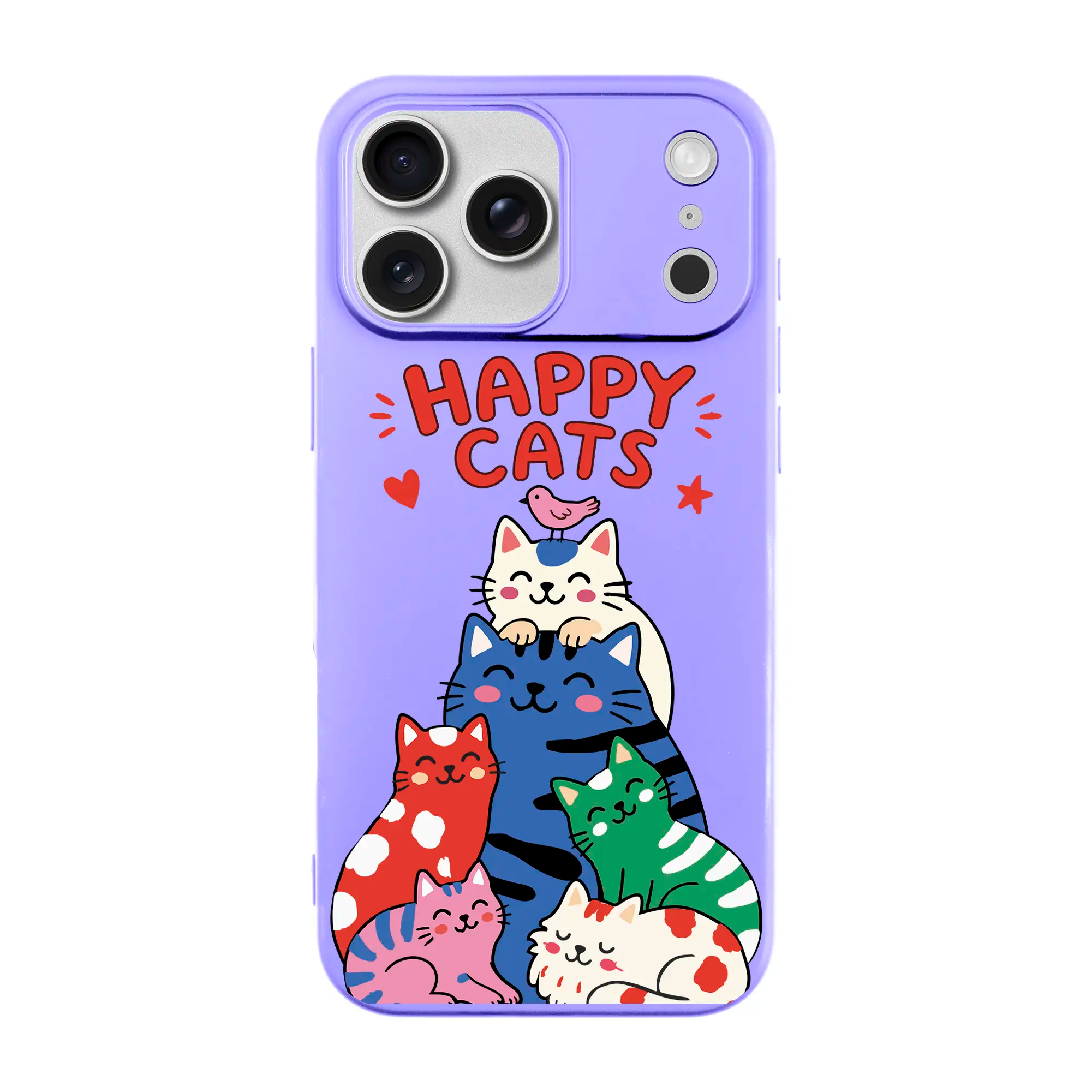 Happy Cats-Ultra Silikon Kılıf-Iphone 17 Pro Max