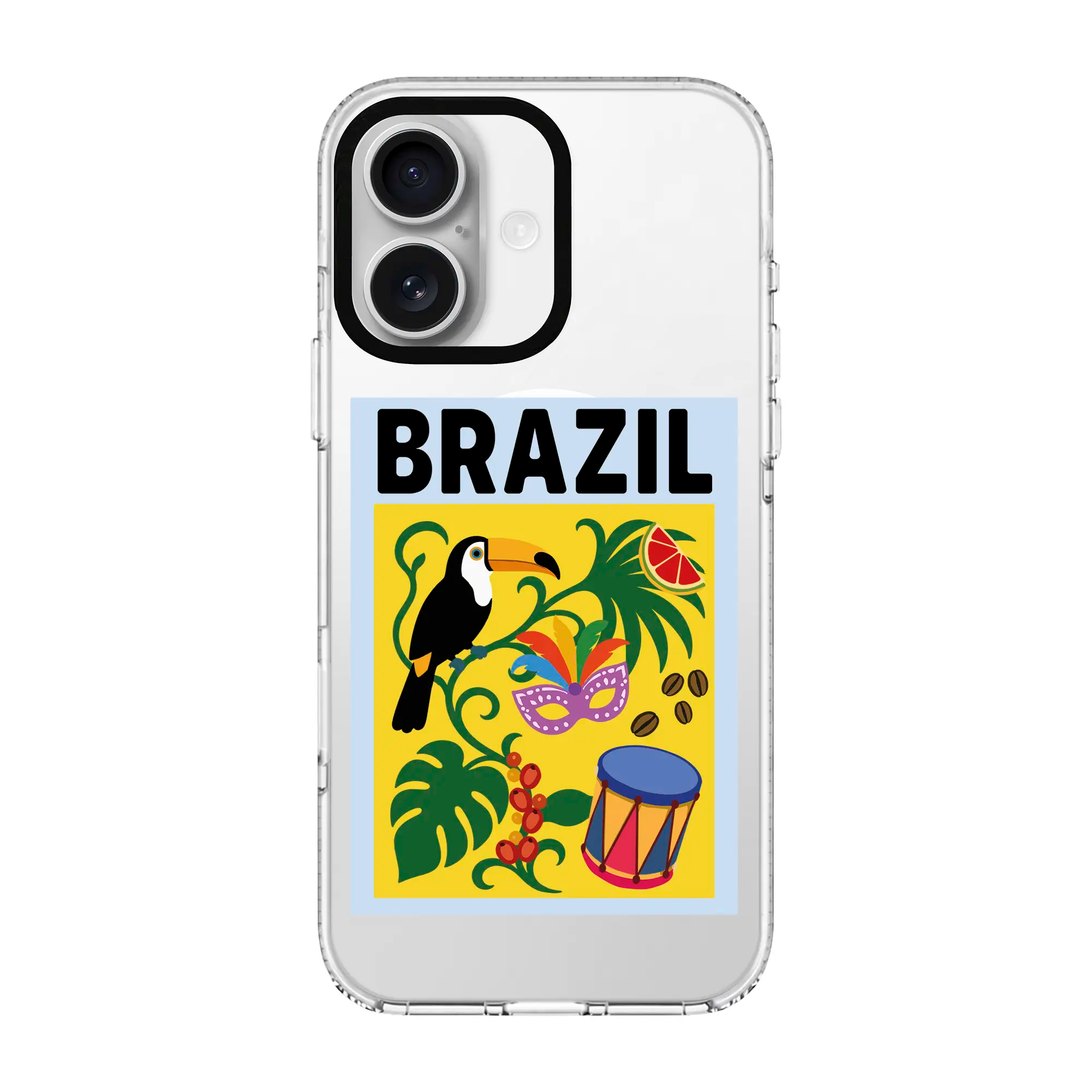 I Am Brazilian-Clear Kılıf Magsafe Özellikli - Iphone 16