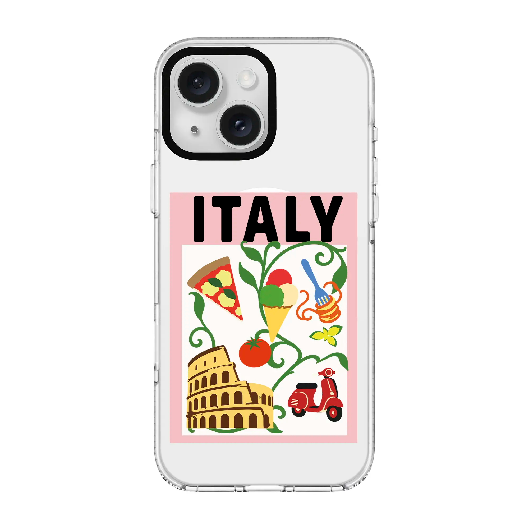 I Am Italian-Clear Kılıf Magsafe Özellikli - Iphone 15