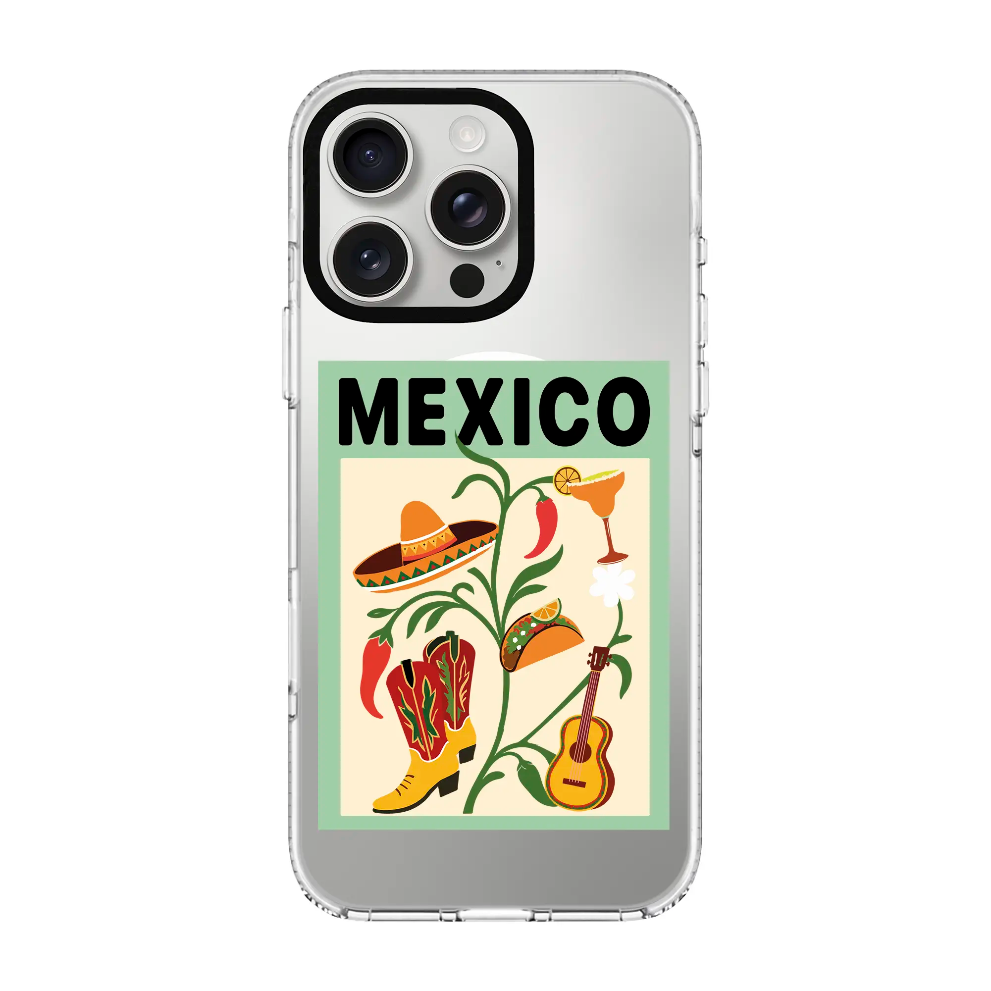 I Am Mexican-Clear Kılıf Magsafe Özellikli - Iphone 15 Pro Max