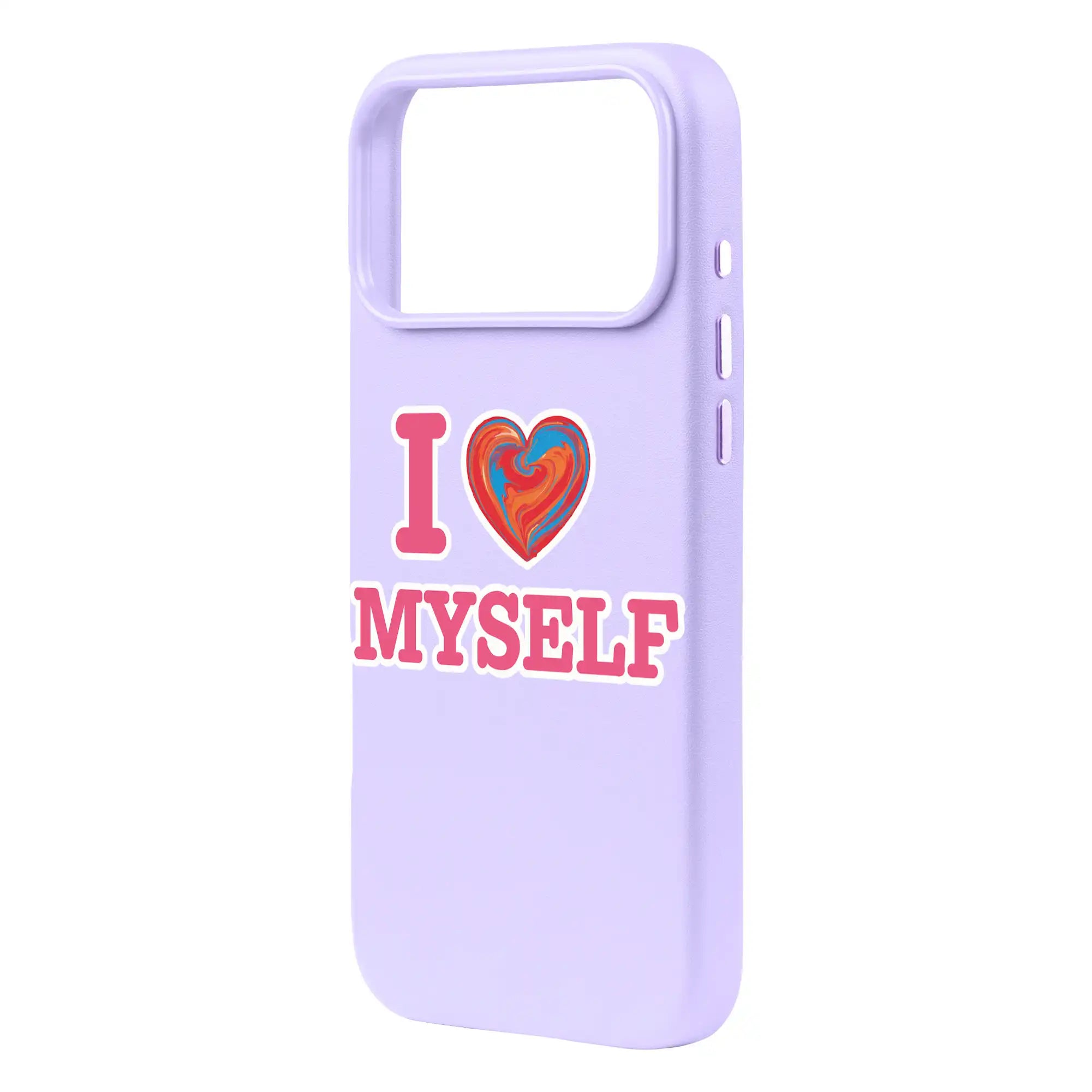 I Love Myself-Signature Leather Kılıf Magsafe Özellikli - Iphone 17 Pro Max