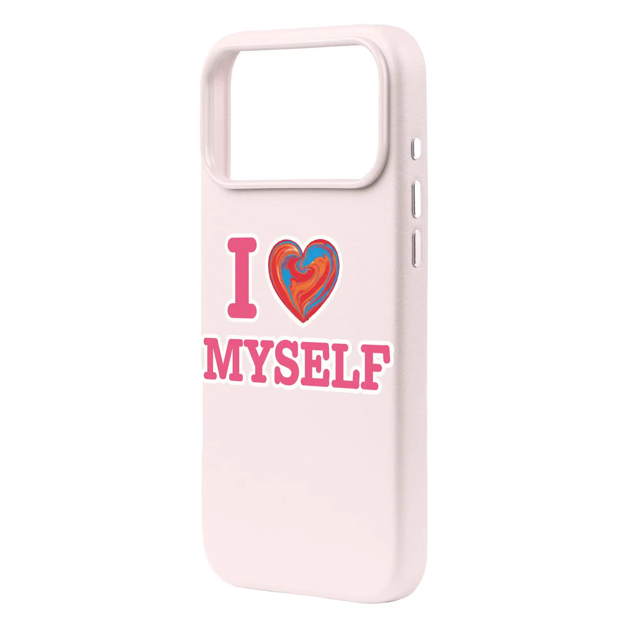 I Love Myself-Signature Leather Kılıf Magsafe Özellikli - Iphone 17 Pro Max
