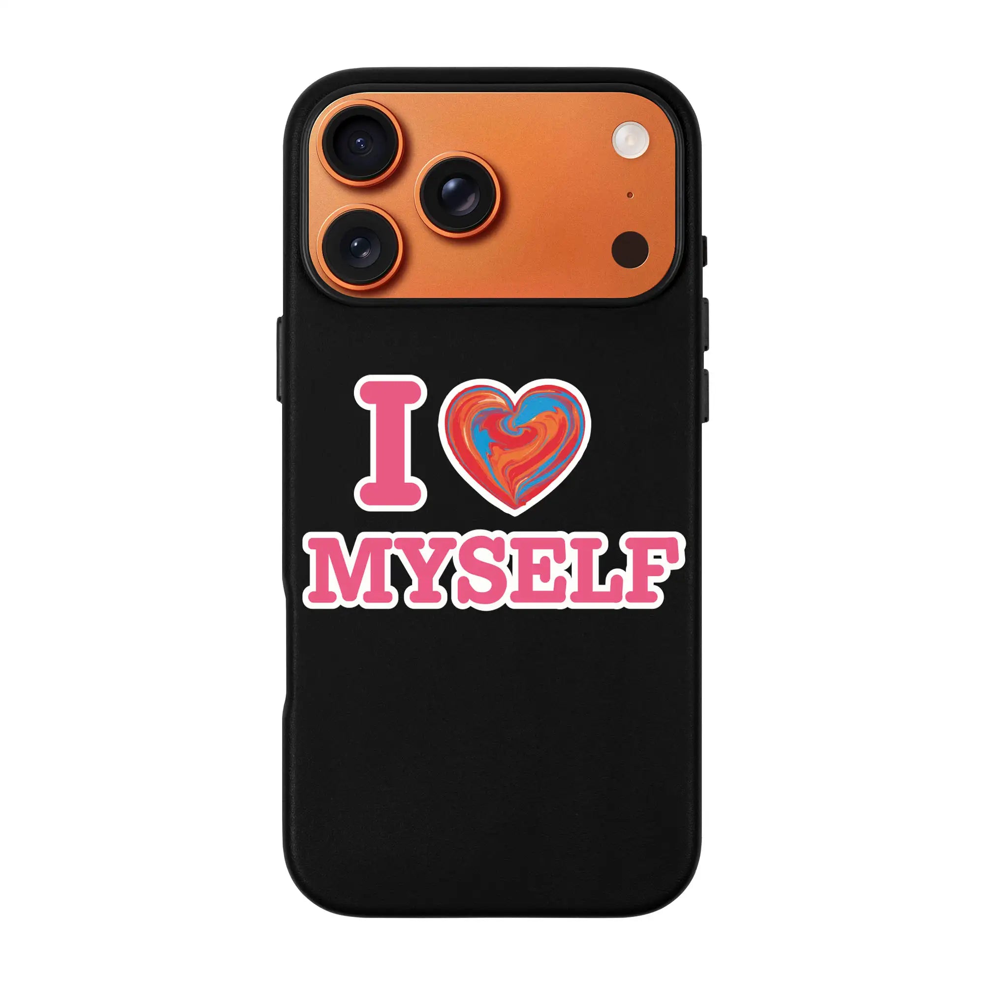 I Love Myself-Signature Leather Kılıf Magsafe Özellikli - Iphone 17 Pro Max