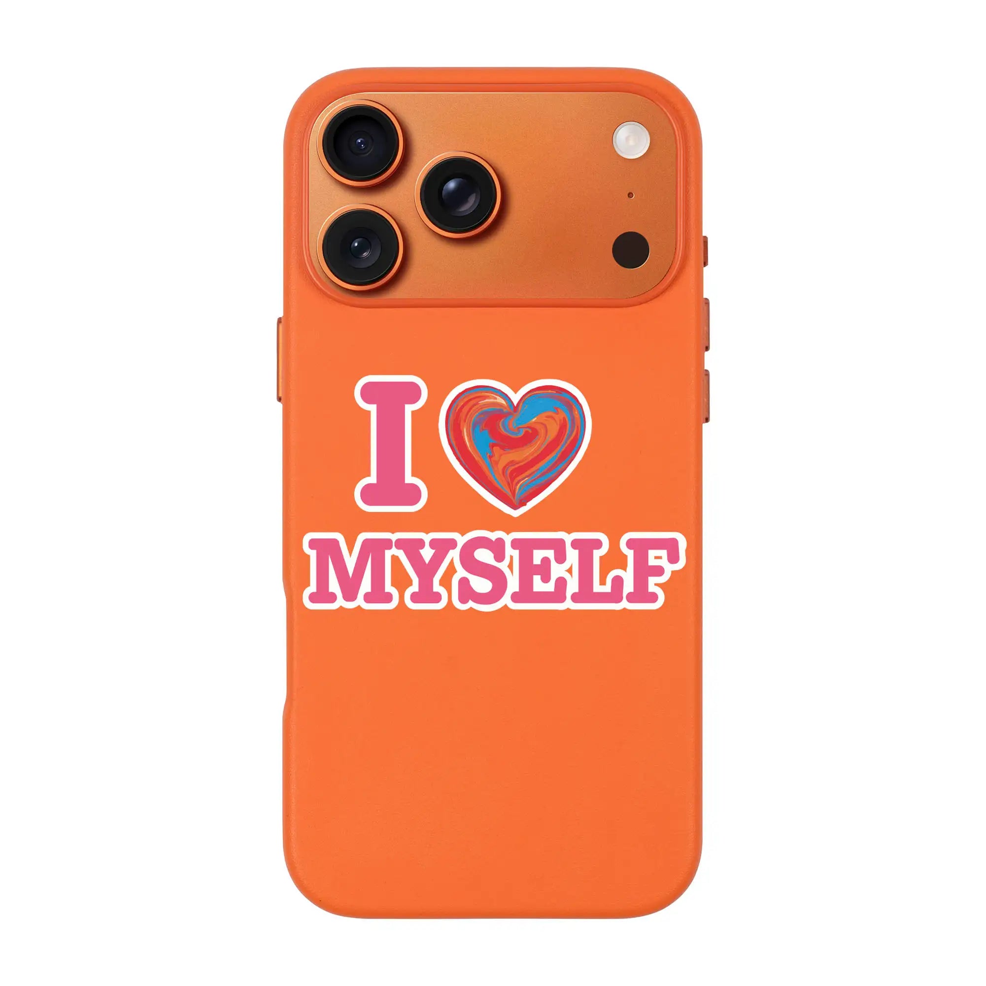 I Love Myself-Signature Leather Kılıf Magsafe Özellikli - Iphone 17 Pro Max
