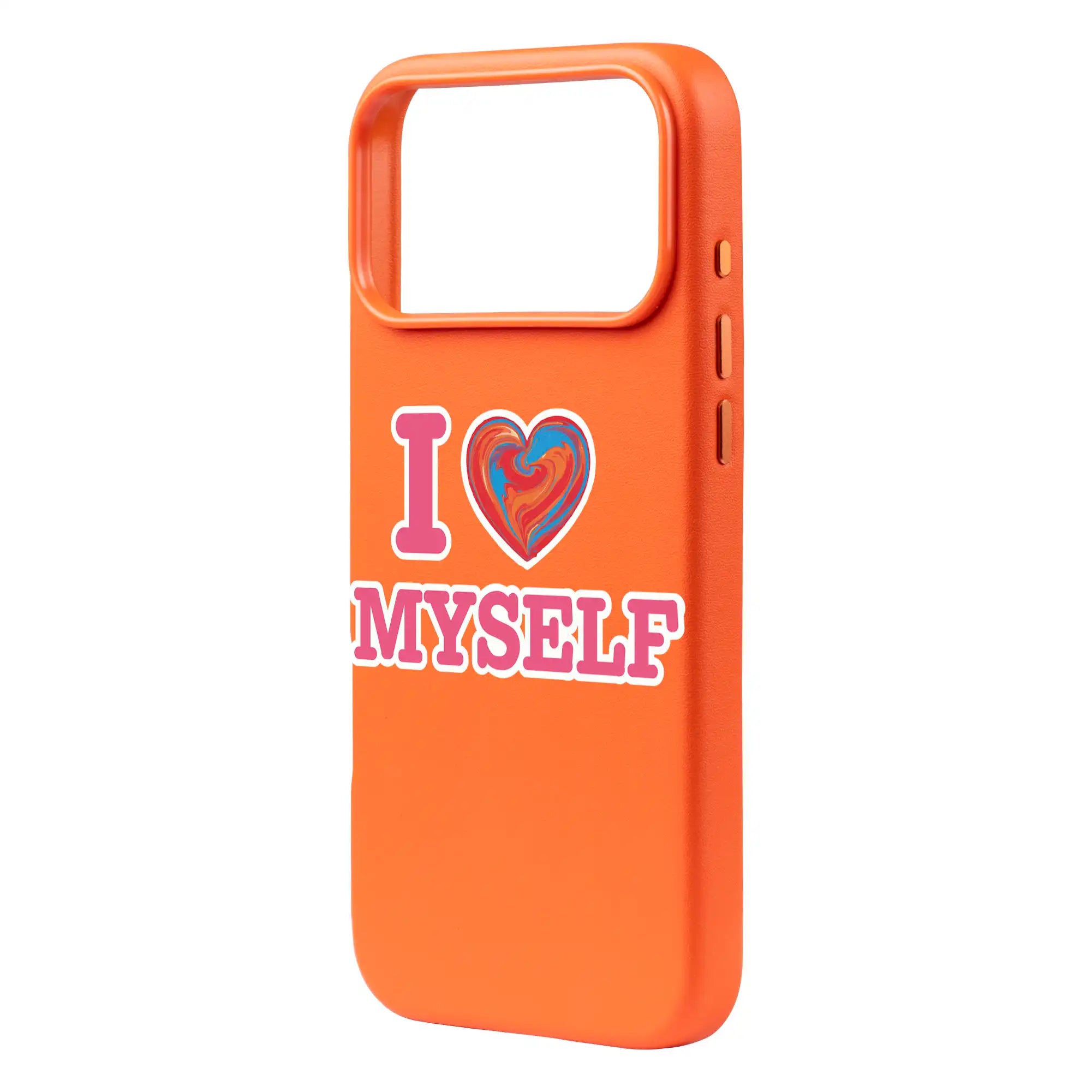 I Love Myself-Signature Leather Kılıf Magsafe Özellikli - Iphone 17 Pro Max