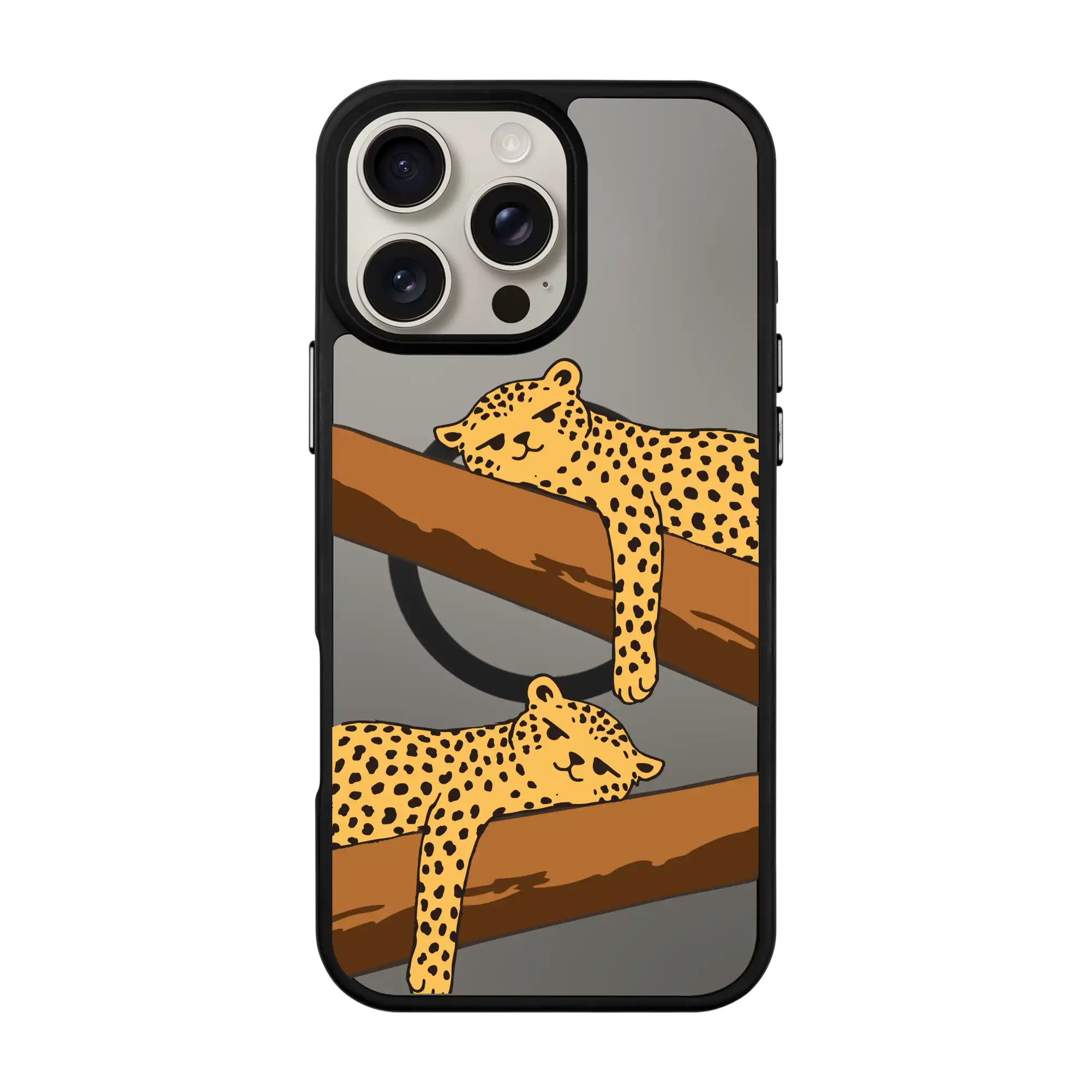 Leopard Siesta-Blur Kılıf Magsafe Özellikli - Iphone 16 Pro