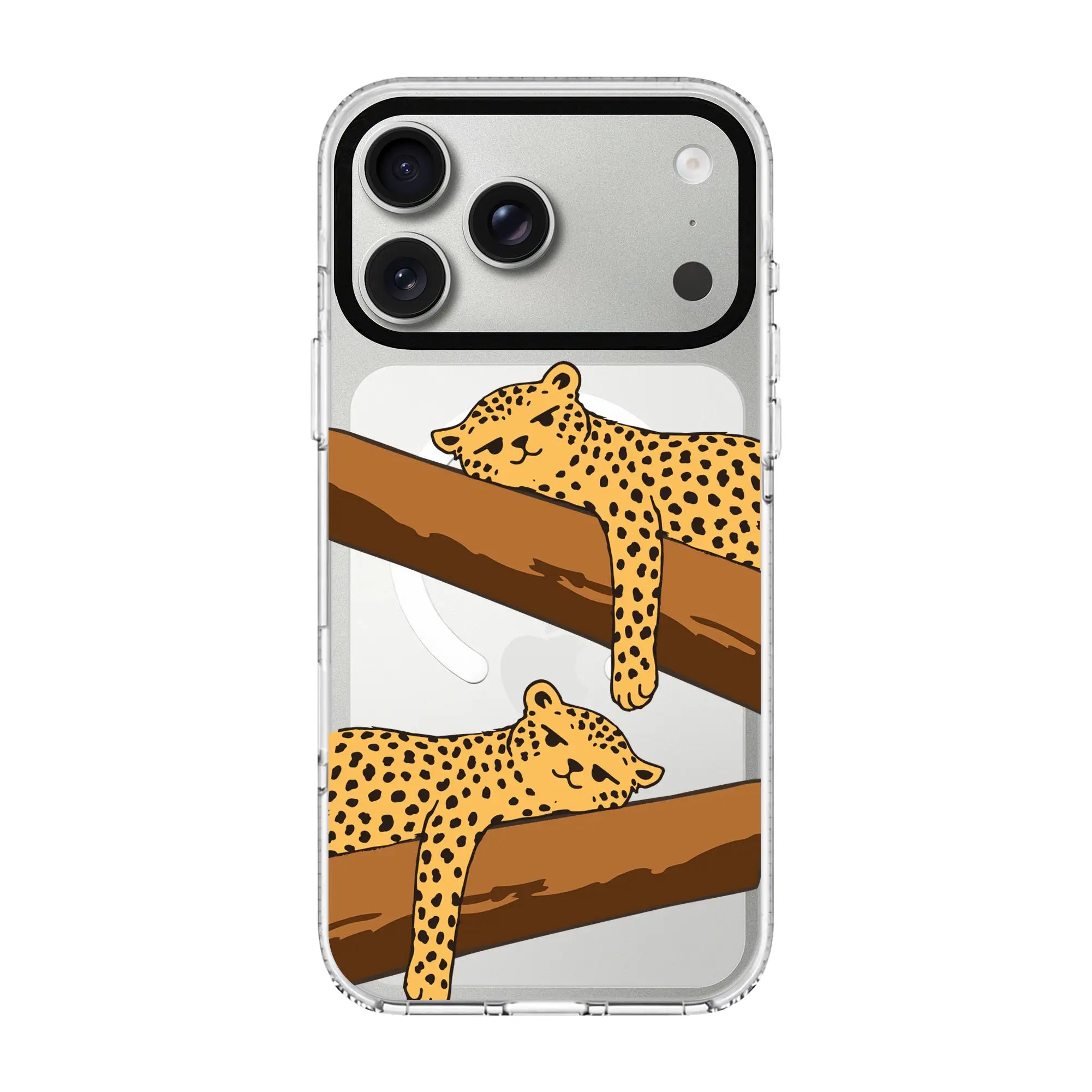 Leopard Siesta-Clear Kılıf Magsafe Özellikli - Iphone 17 Pro Max