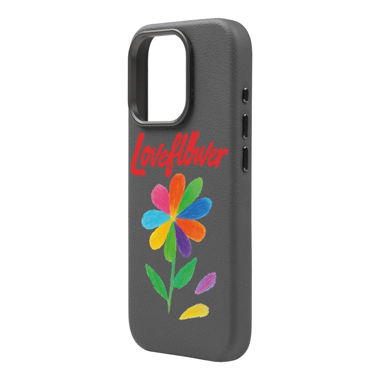 Love Flower-Leather Premium Kılıf Magsafe Özellikli - Iphone 15 Pro