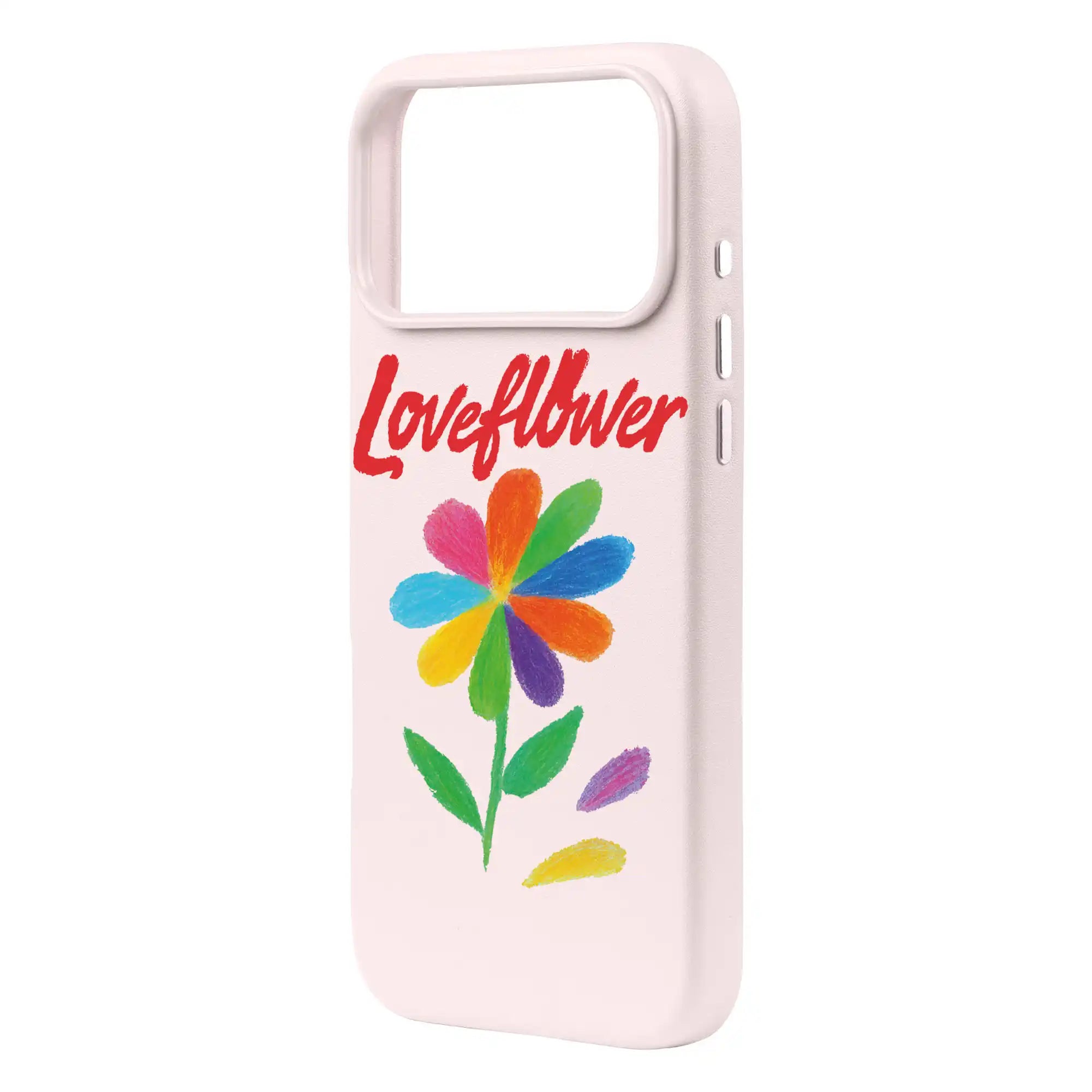Love Flower-Signature Leather Kılıf Magsafe Özellikli - Iphone 17 Pro