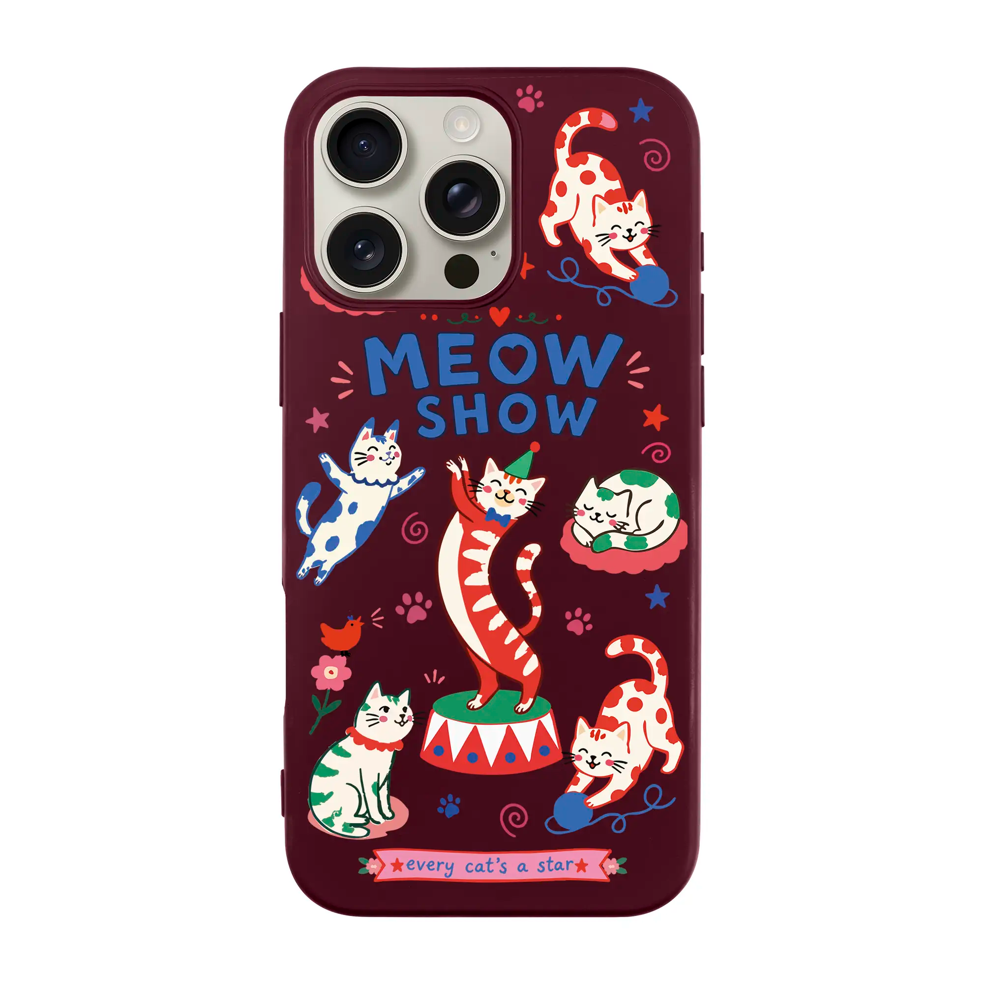 Meow Show-Ultra Silikon Kılıf-Iphone 16 Pro