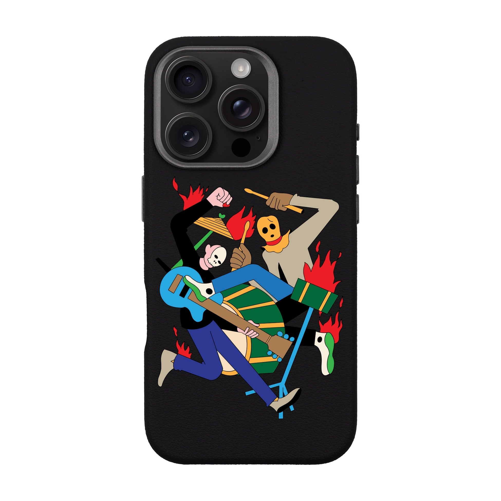 Monster Mash-Leather Premium Kılıf Magsafe Özellikli - Iphone 16 Pro
