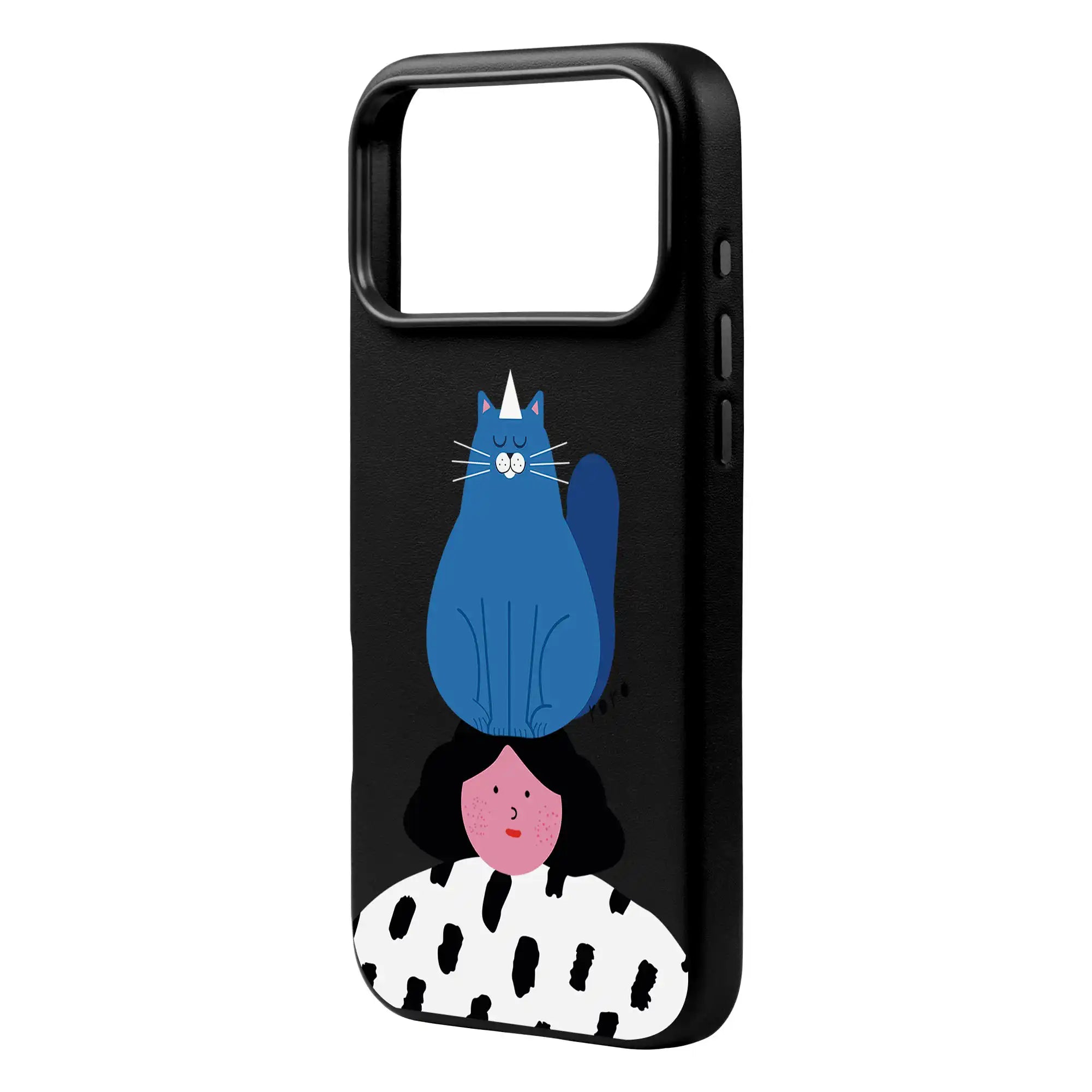 Naughty Cat-Signature Leather Kılıf Magsafe Özellikli - Iphone 17 Pro Max