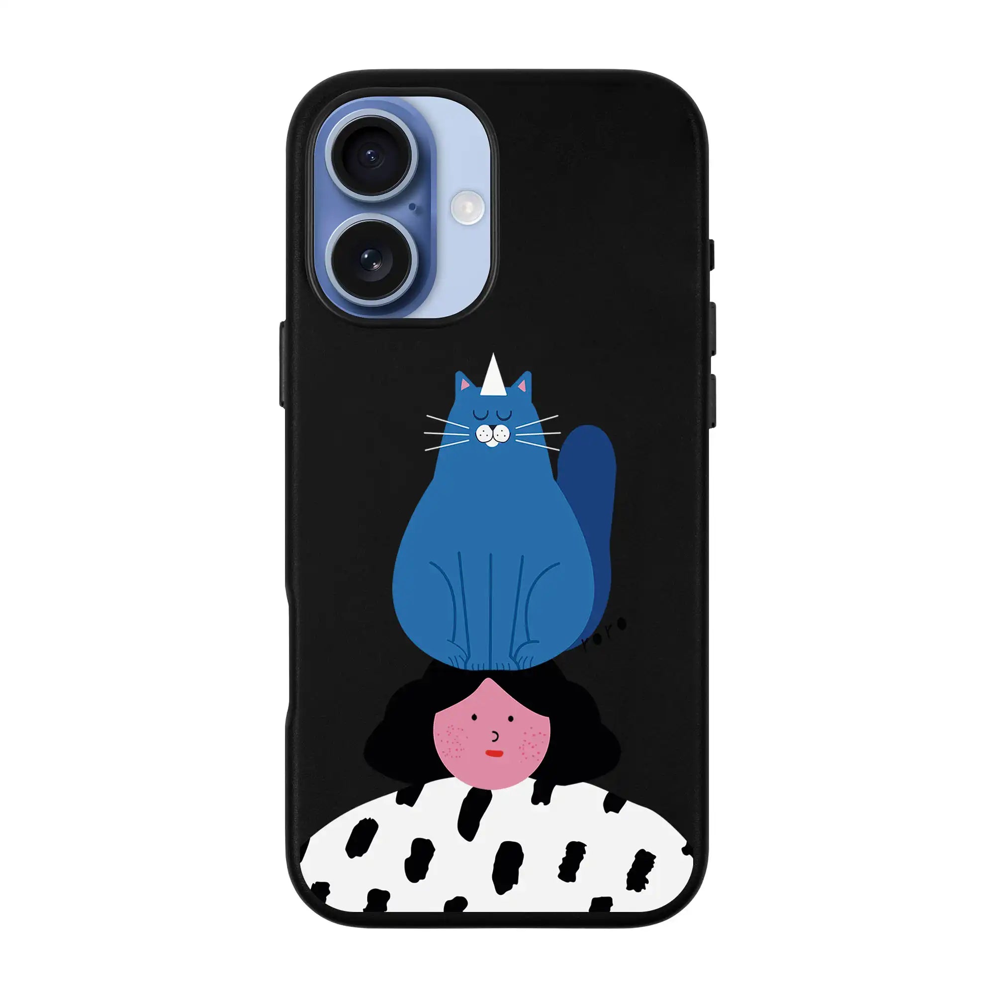 Naughty Cat-Signature Leather Kılıf Magsafe Özellikli - Iphone 17