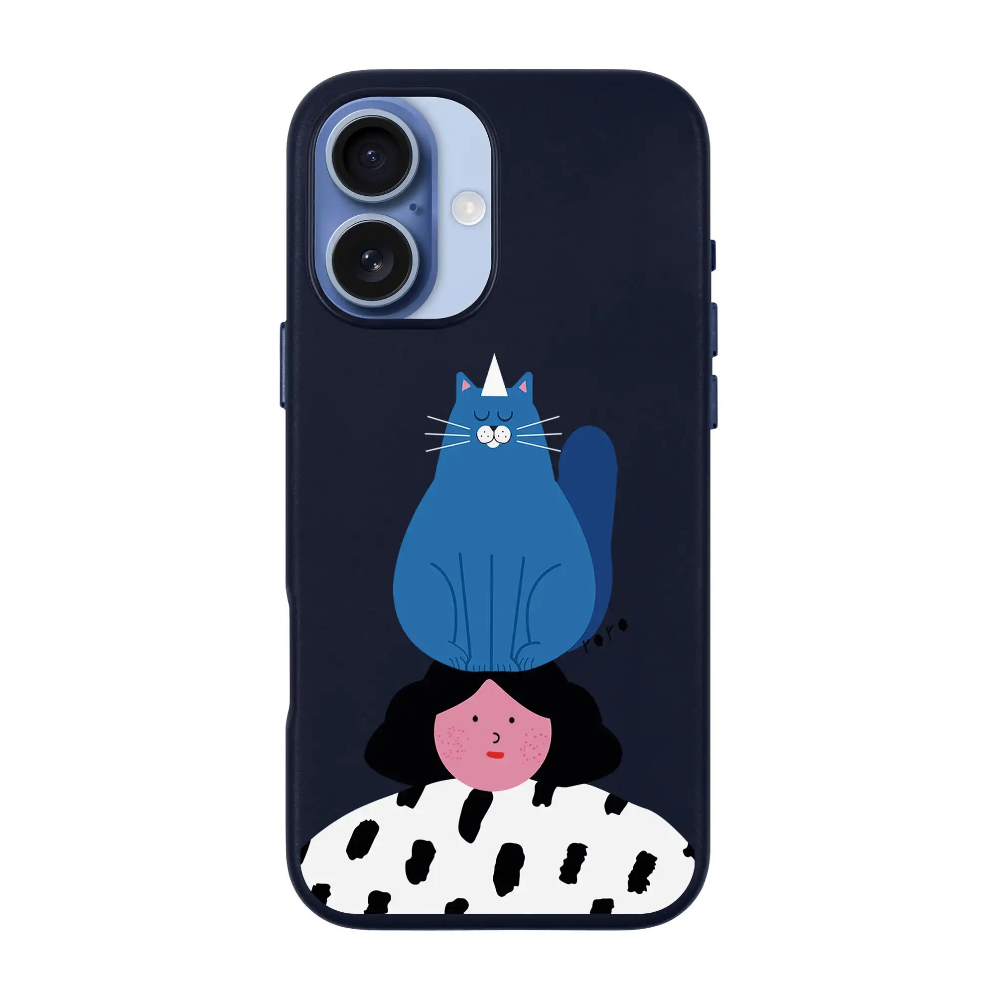 Naughty Cat-Signature Leather Kılıf Magsafe Özellikli - Iphone 17