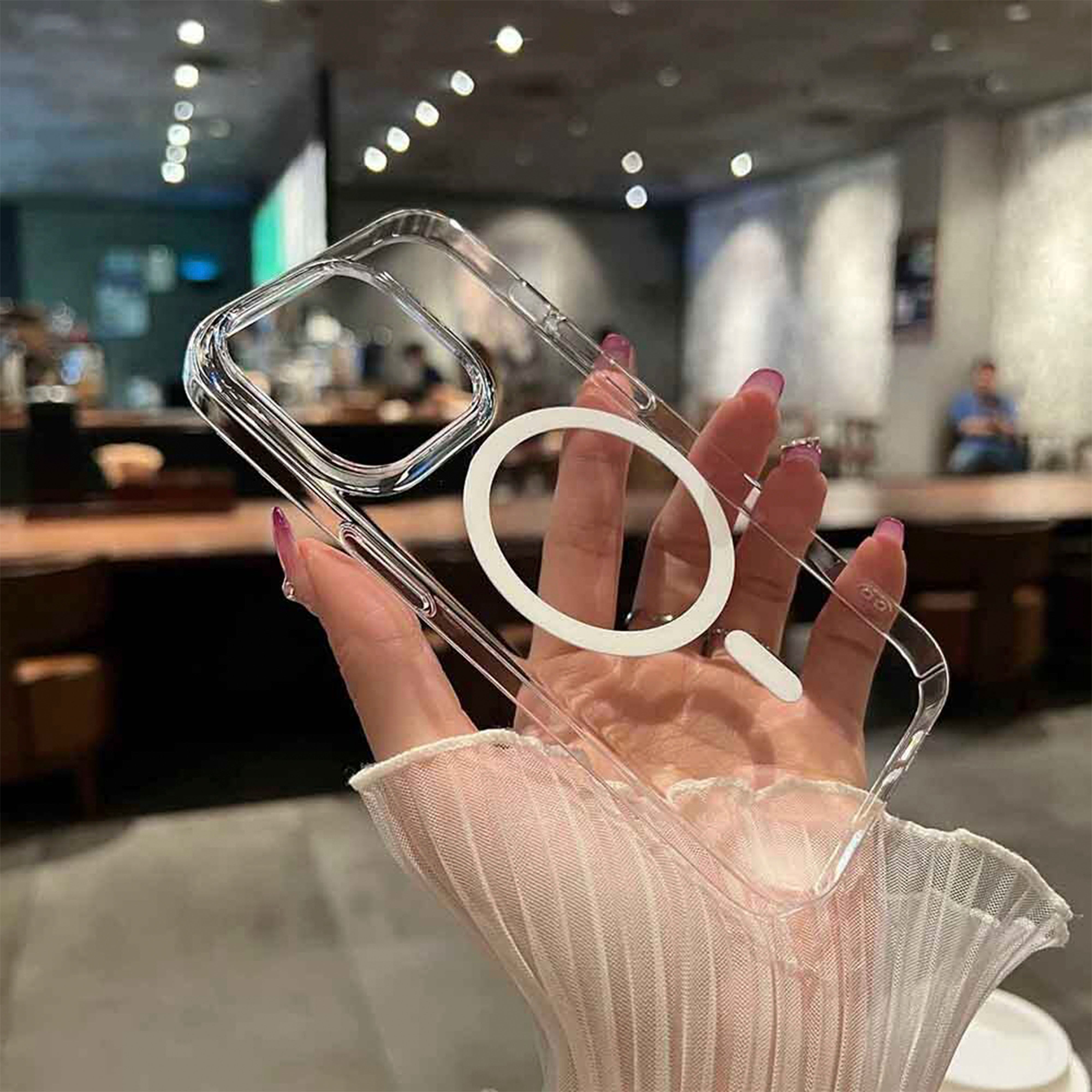 New-Crystal Kılıf Magsafe Özellikli - Iphone 15 Plus