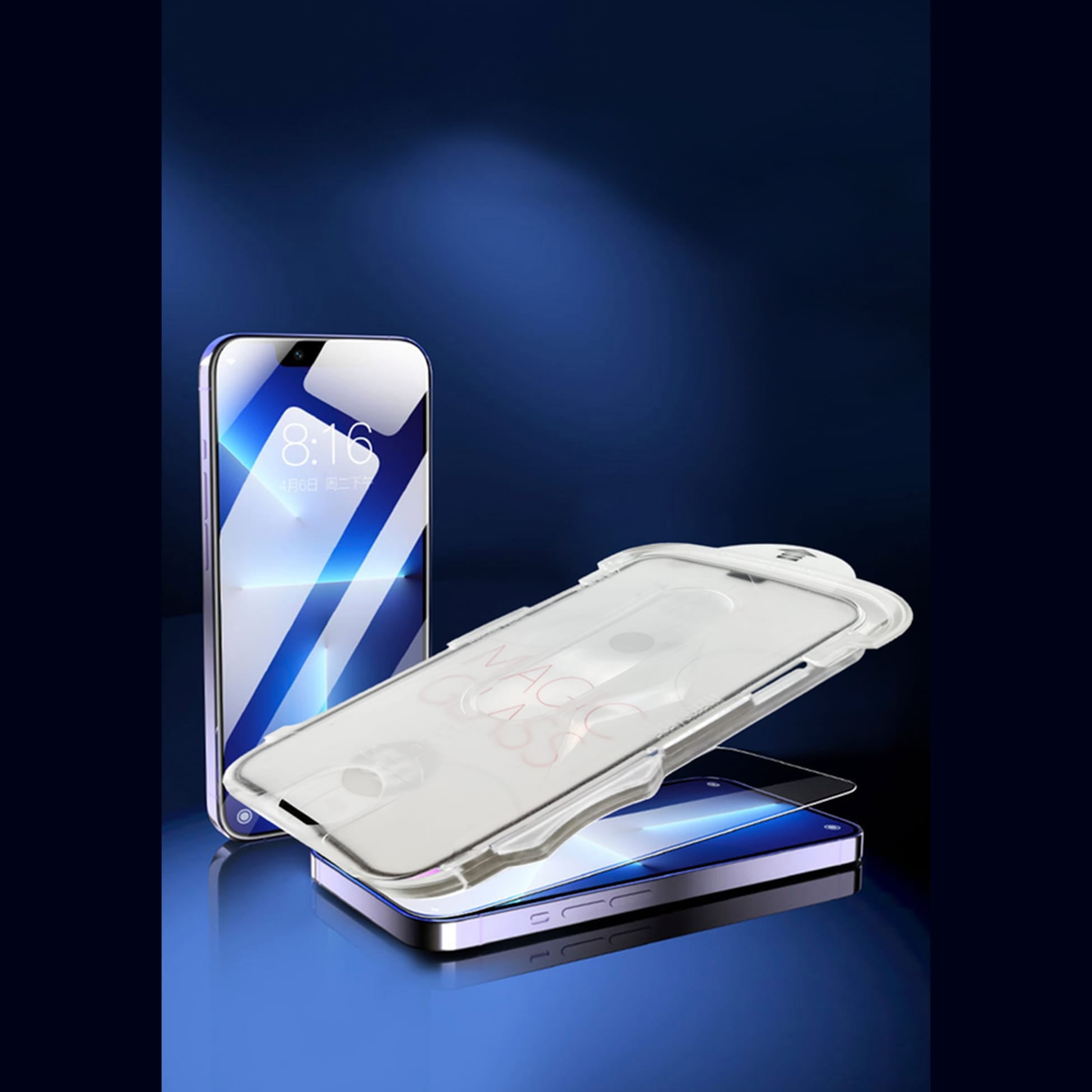 New-Iphone 15 Kolay Kurulum 5D Magic Cam Ekran Koruyucu