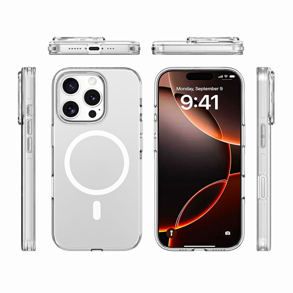 New-Iphone 16 Clear Premium Kılıf Magsafe Özellikli