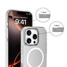 New-Iphone 16 Clear Premium Kılıf Magsafe Özellikli