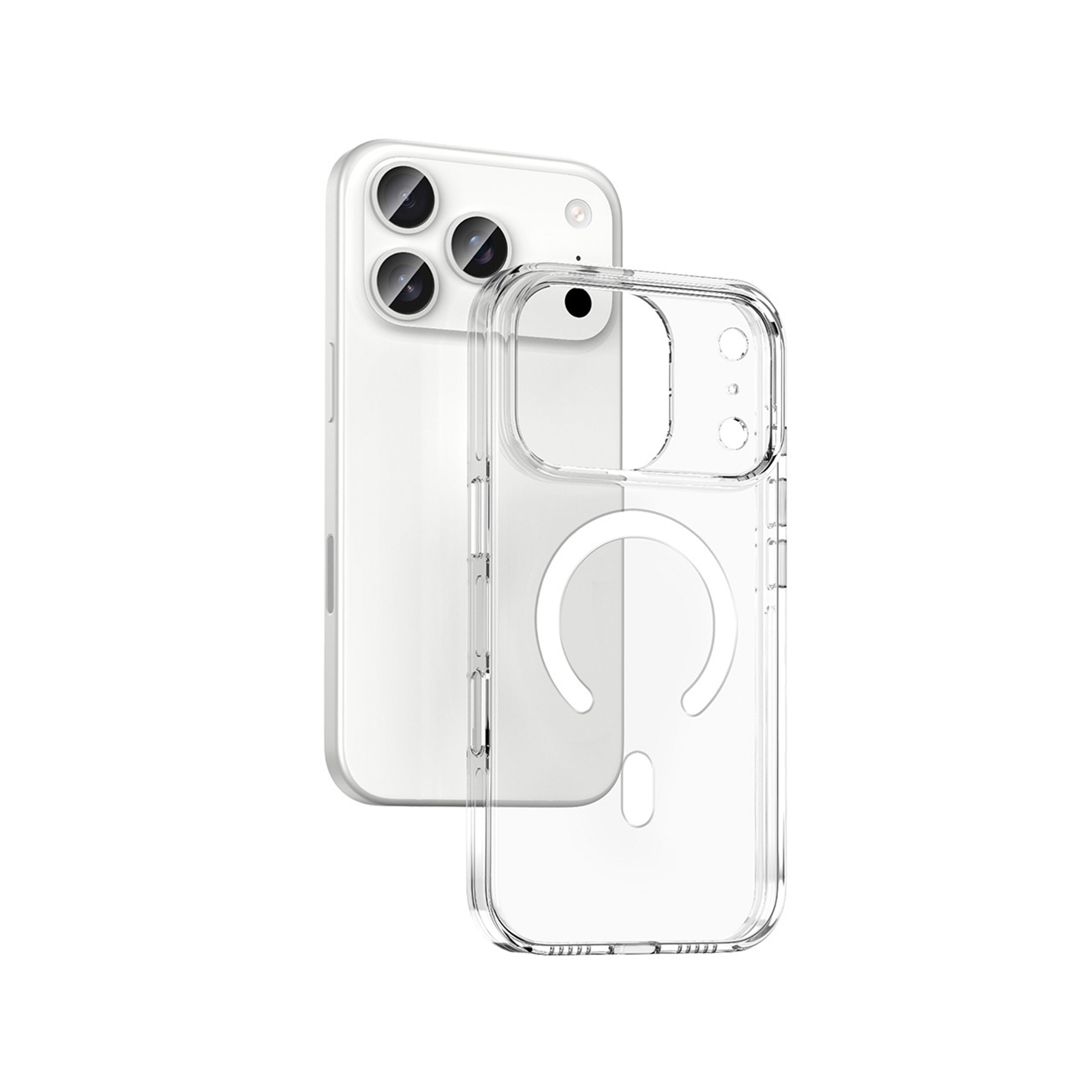 New-Iphone 17 Pro Clear Premium Kılıf Magsafe Özellikli