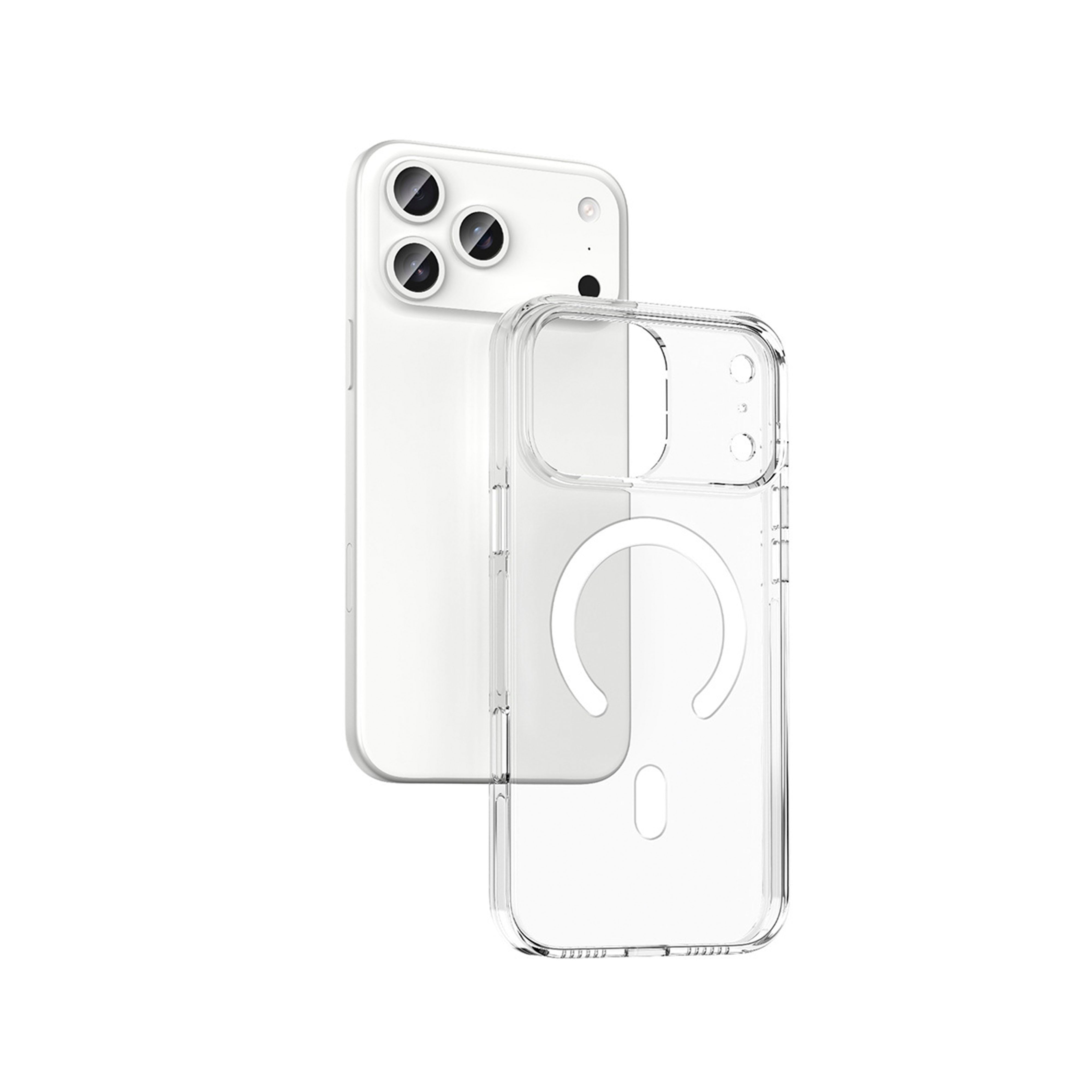 New-Iphone 17 Pro Max Clear Premium Kılıf Magsafe Özellikli