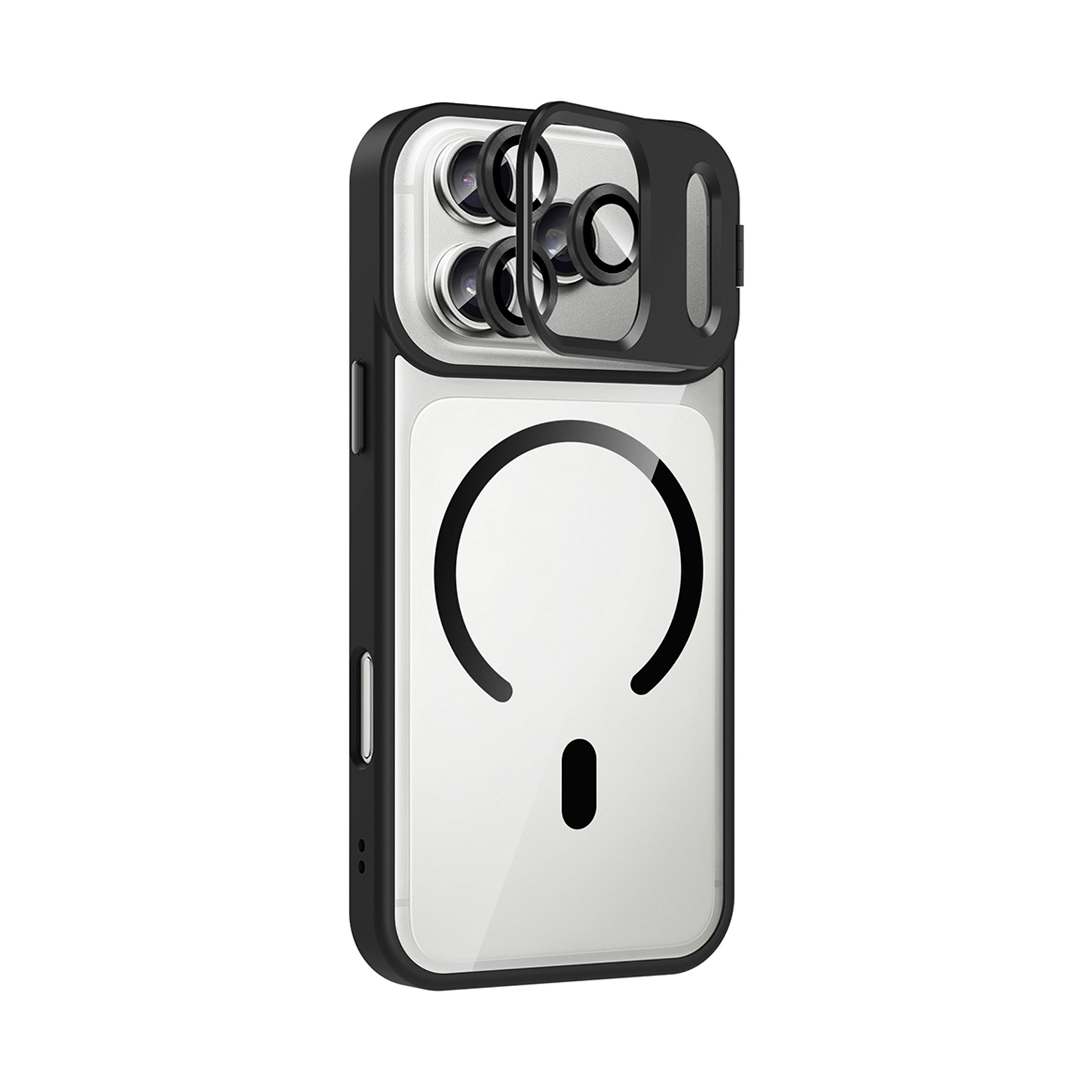 New-Lithe Standlı Kılıf Magsafe Özellikli Lens Koruyucu Hediyeli - Iphone 17 Pro