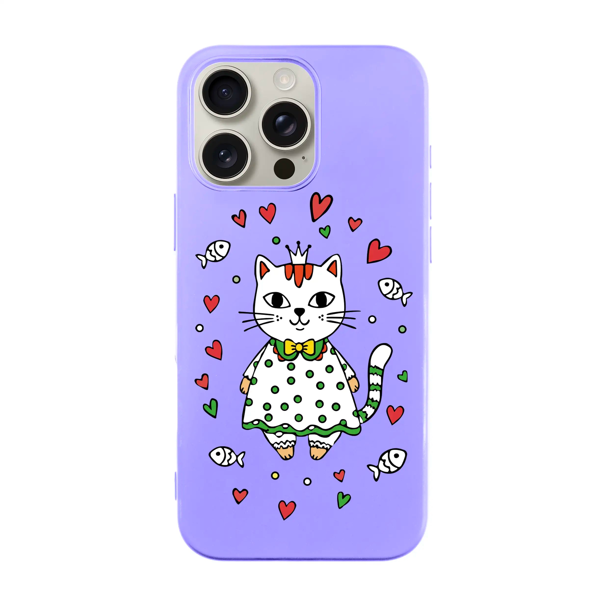 Princess Cat-Ultra Silikon Kılıf-Iphone 16 Pro