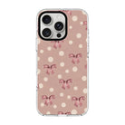 Satin Bows-Clear Kılıf Magsafe Özellikli - Iphone 16 Pro Max