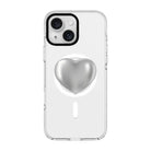 Silver Heart-Clear Kılıf Magsafe Özellikli - Iphone 15