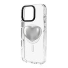Silver Heart-Clear Kılıf Magsafe Özellikli - Iphone 16