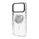 Silver Heart-Clear Kılıf Magsafe Özellikli - Iphone 17 Pro