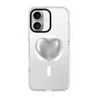 Silver Heart-Clear Kılıf Magsafe Özellikli - Iphone 17