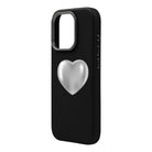 Silver Heart-Leather Premium Kılıf Magsafe Özellikli - Iphone 16 Pro Max