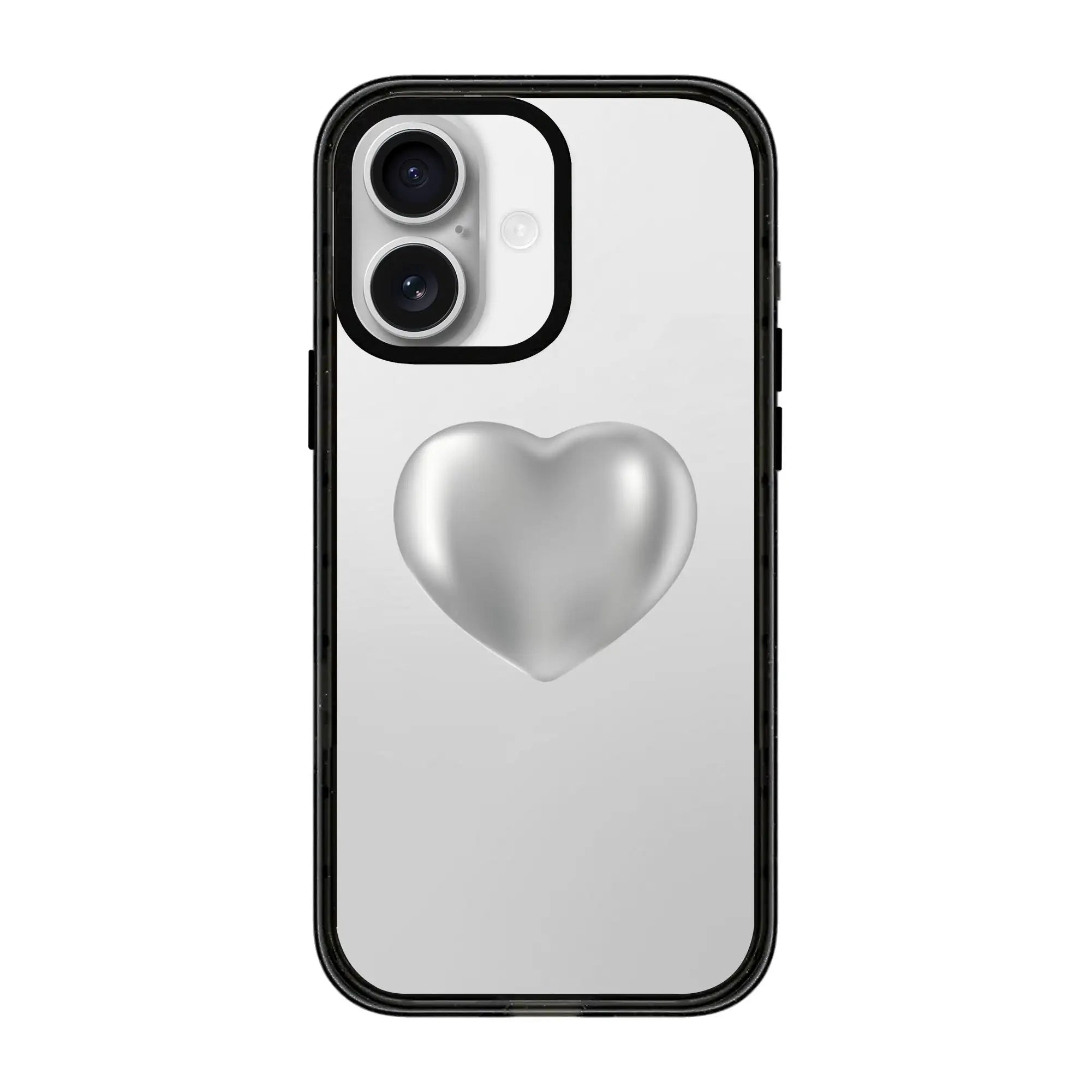 Silver Heart-Power Kılıf - Iphone 16