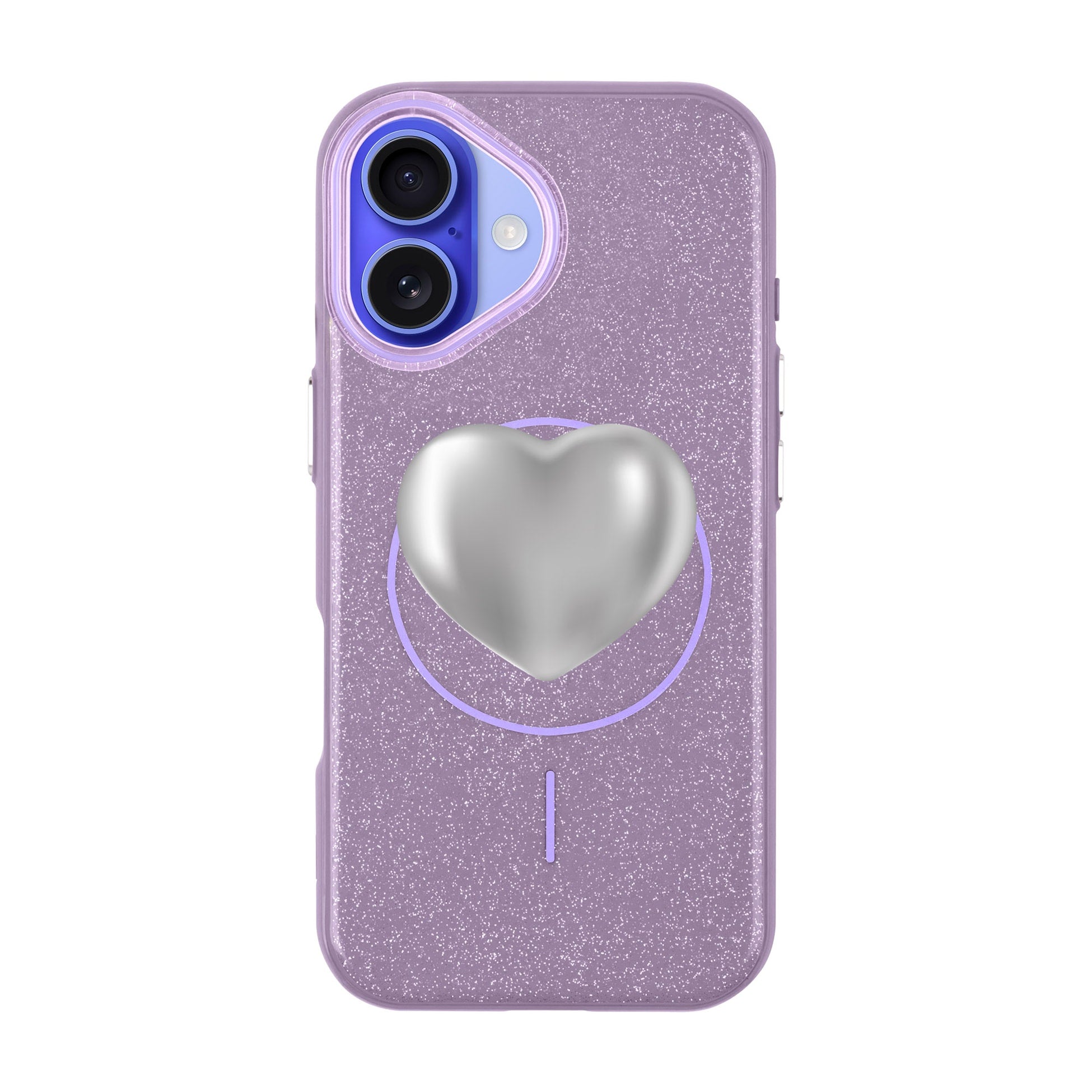 Silver Heart-Radiant Kılıf Magsafe Özellikli - Iphone 16