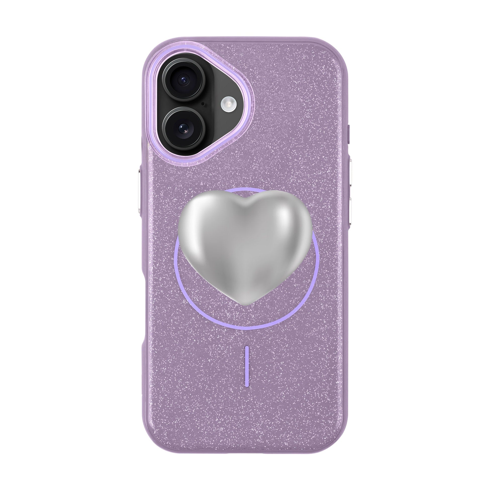 Silver Heart-Radiant Kılıf Magsafe Özellikli - Iphone 16