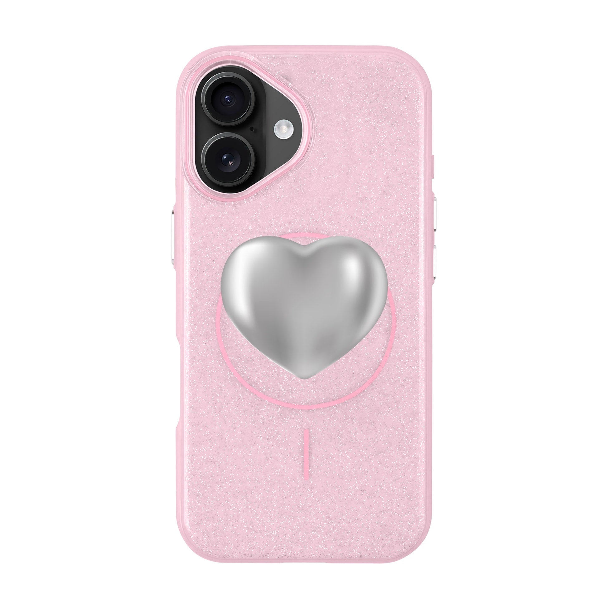 Silver Heart-Radiant Kılıf Magsafe Özellikli - Iphone 16