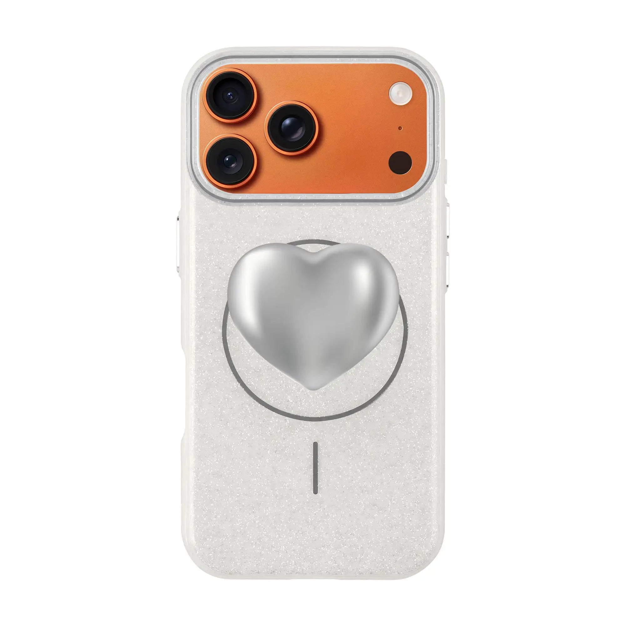 Silver Heart-Radiant Kılıf Magsafe Özellikli - Iphone 17
