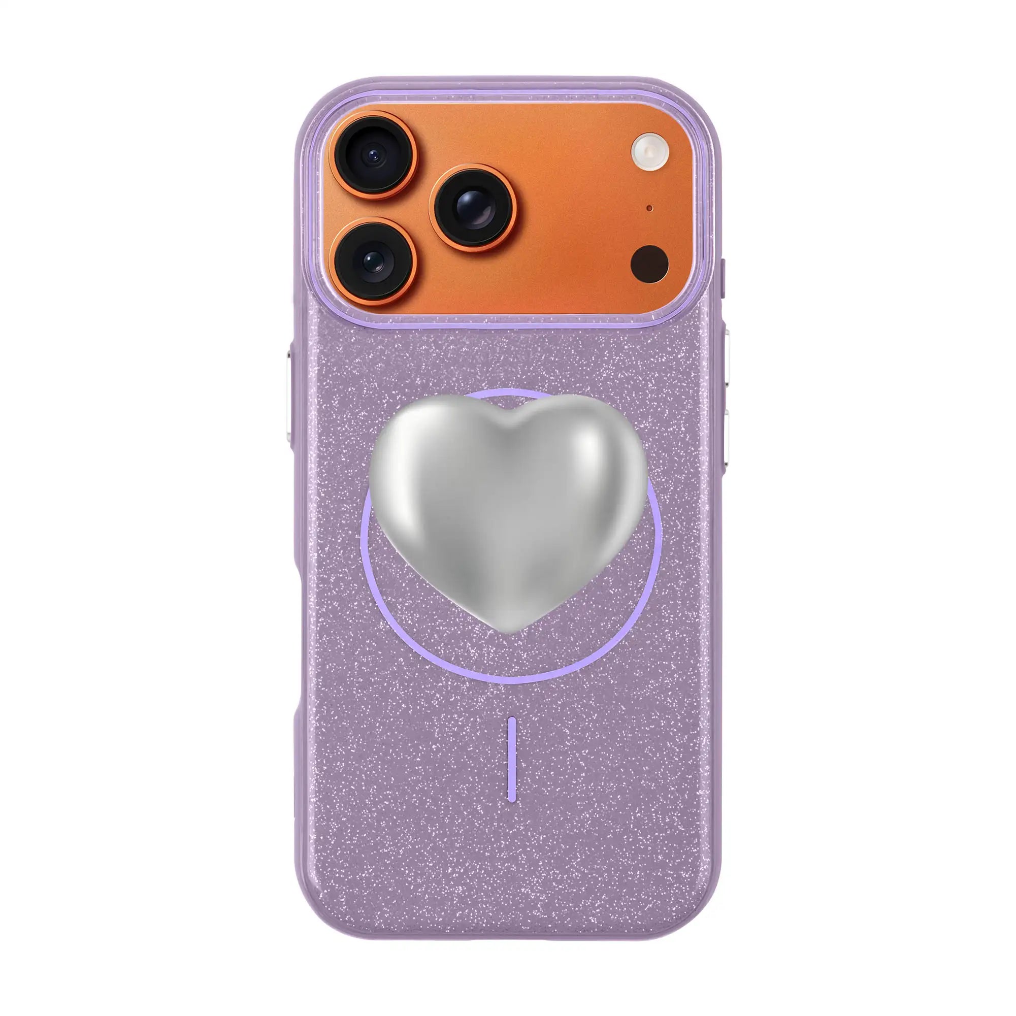 Silver Heart-Radiant Kılıf Magsafe Özellikli - Iphone 17
