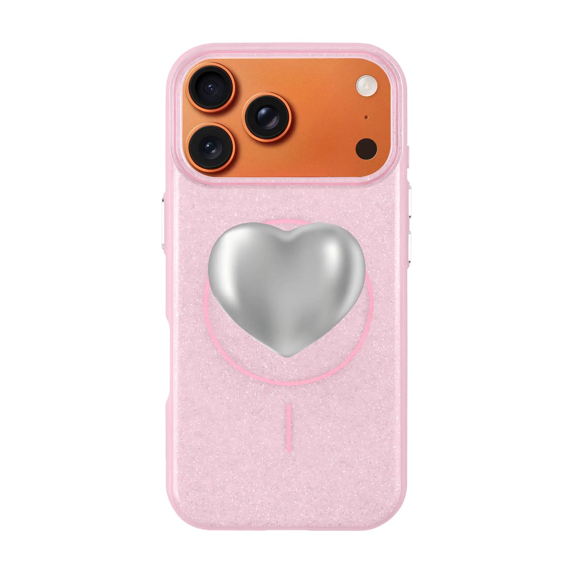 Silver Heart-Radiant Kılıf Magsafe Özellikli - Iphone 17