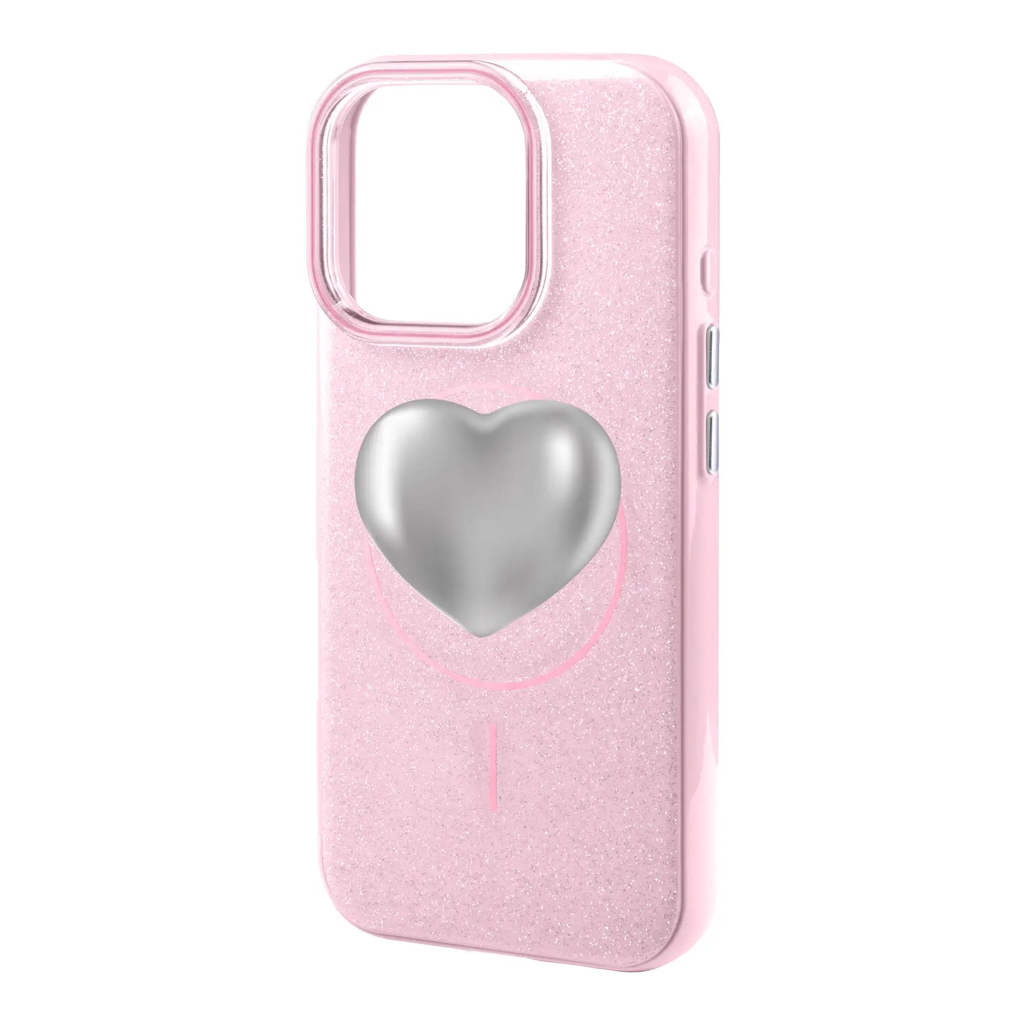 Silver Heart-Radiant Kılıf Magsafe Özellikli - Iphone 17