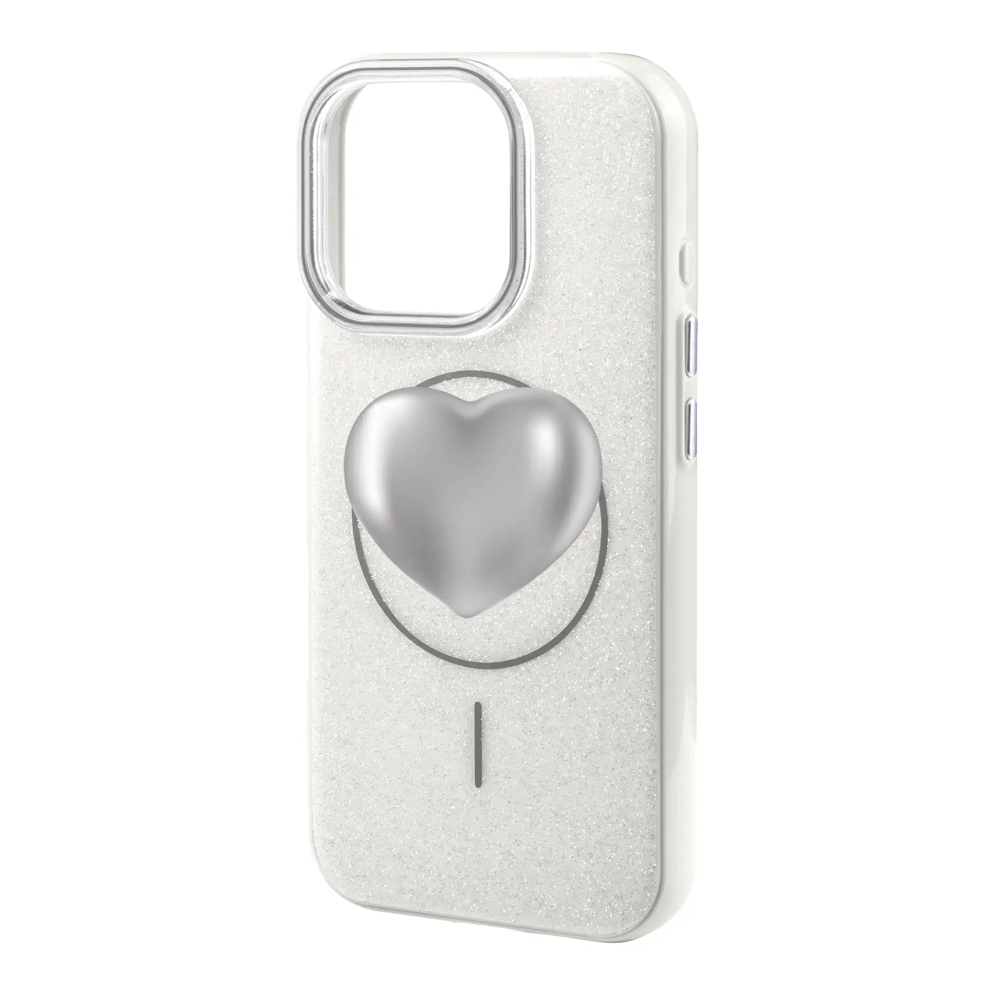 Silver Heart-Radiant Kılıf Magsafe Özellikli - Iphone 17