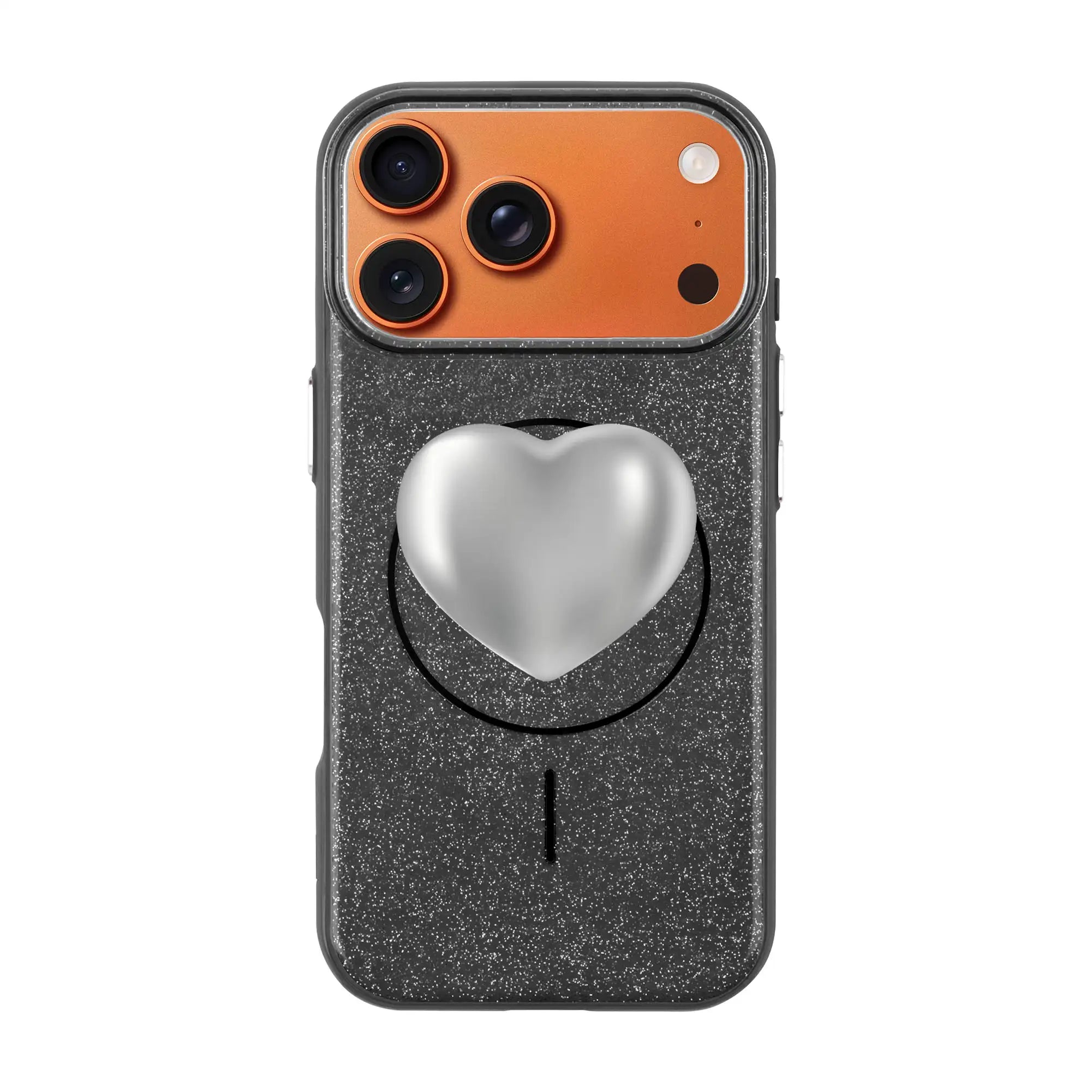 Silver Heart-Radiant Kılıf Magsafe Özellikli - Iphone 17