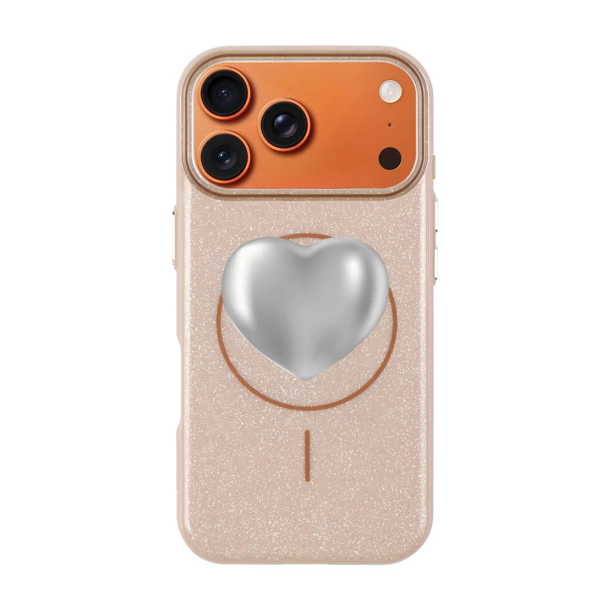 Silver Heart-Radiant Kılıf Magsafe Özellikli - Iphone 17