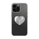 Silver Heart-Solid Kılıf - Iphone 15 Pro Max