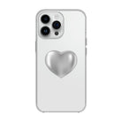 Silver Heart-Solid Kılıf - Iphone 15 Pro Max