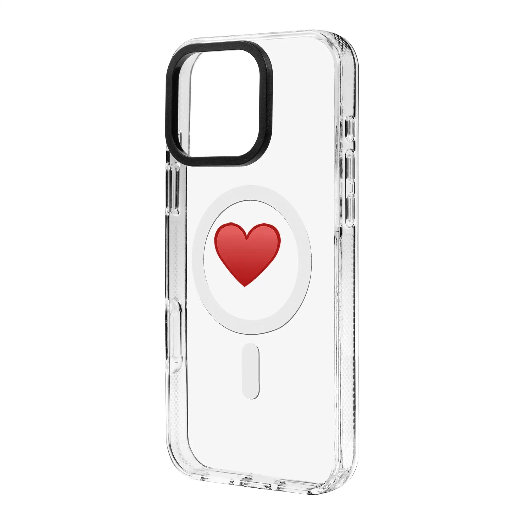 Spread Heart-Clear Kılıf Magsafe Özellikli - Iphone 15 Pro Max
