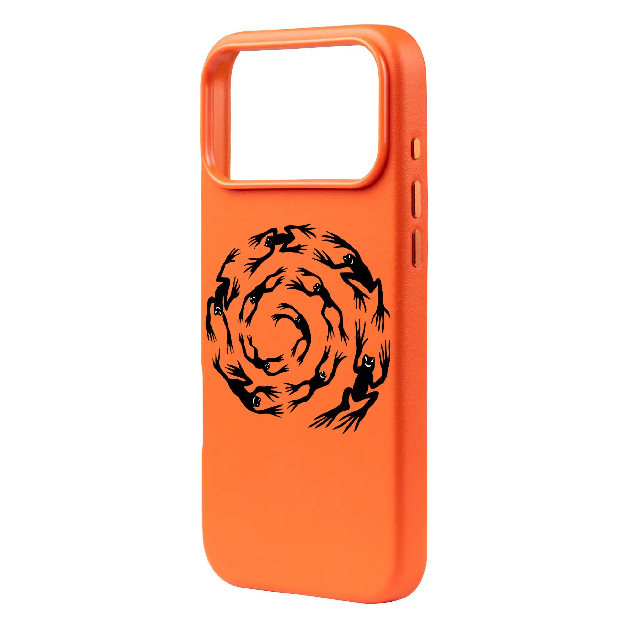 Swirling Frogs-Signature Leather Kılıf Magsafe Özellikli - Iphone 17 Pro